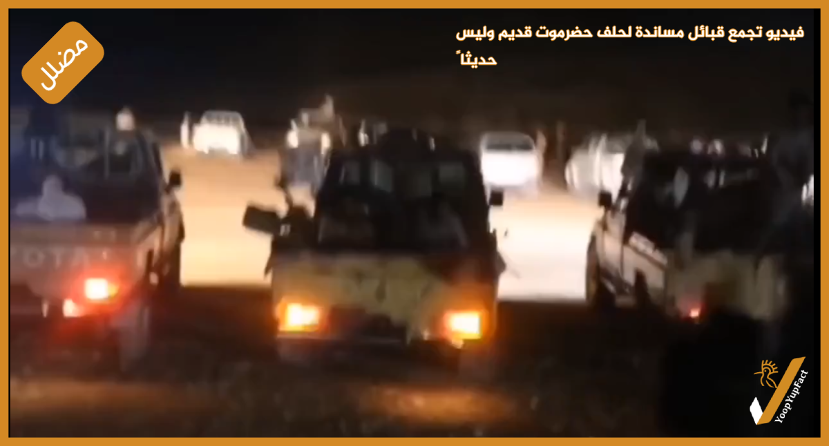 فيديو تجمع قبلي لمساندة حلف حضرموت قديم وليس حديثاً