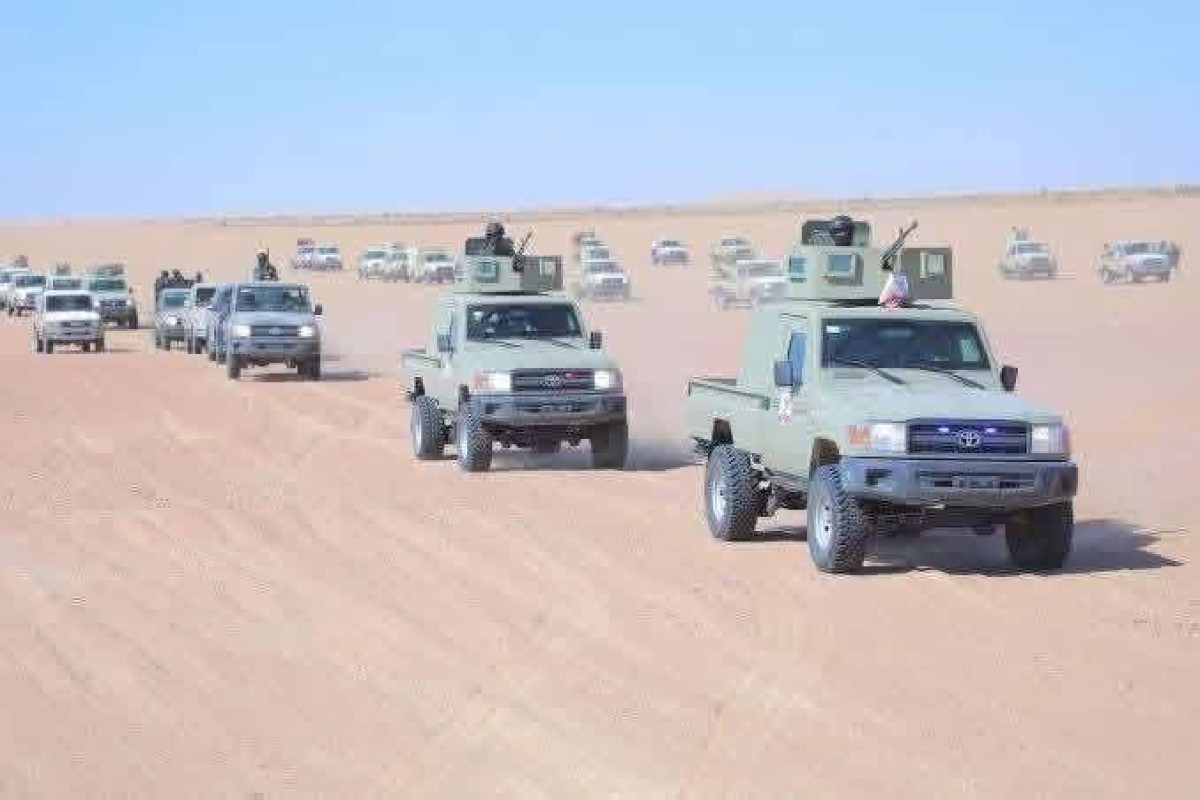 صورة قديمة وليست لانتشار قوات درع الوطن مؤخرًا في مديرية العبر بحضرموت