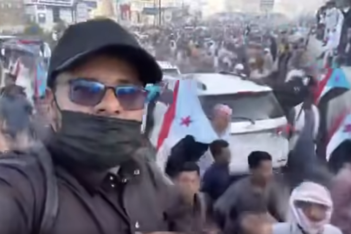 فيديو قديم وليس لمظاهرات حديثة في حضرموت ردا على تصريحات الخنبشي